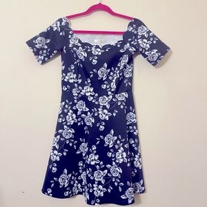 NWOT Blue Floral Dress